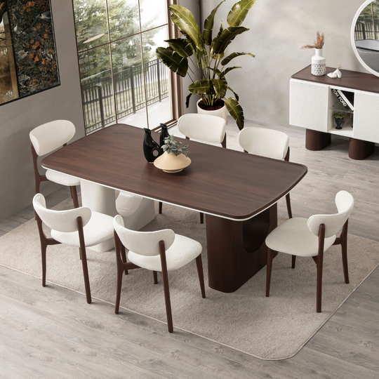 Set Masa si Scaune de Dining, Terena