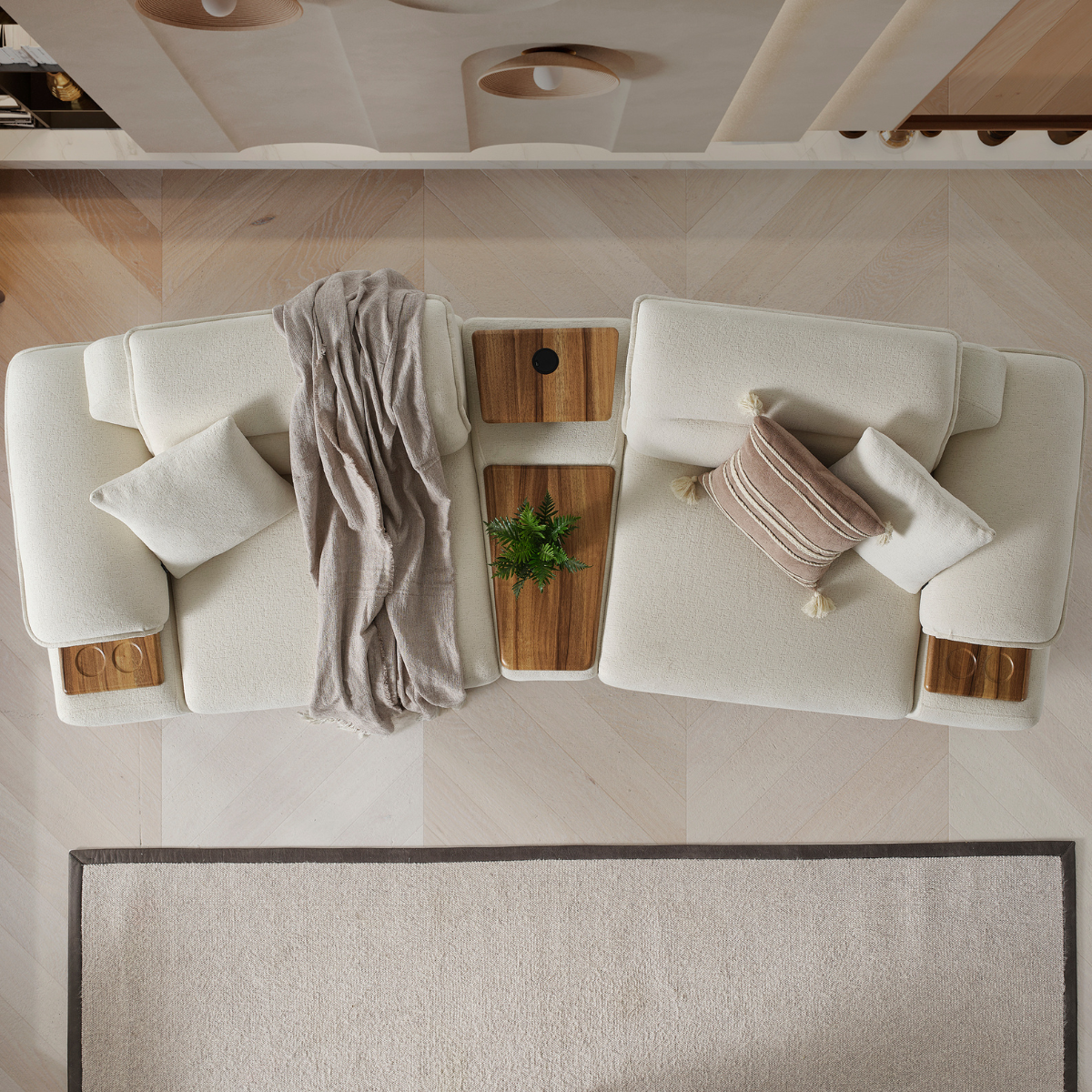 Set Canapea Bucle cu 2 Fotolii, Safir