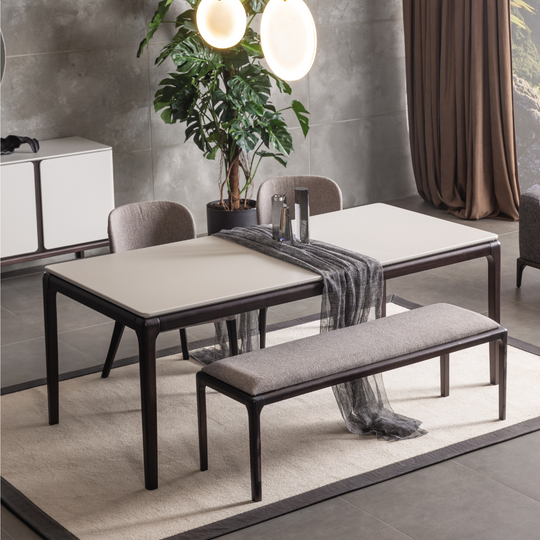 Set Masa cu scaune si banca, Lana