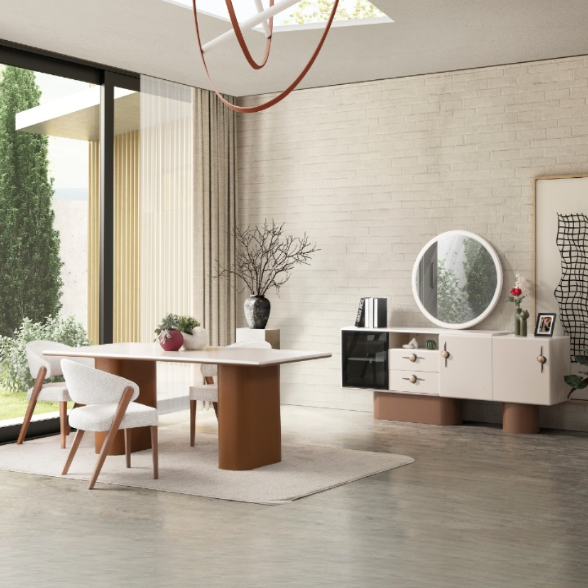 Comoda de Dining cu Oglinda, Willow
