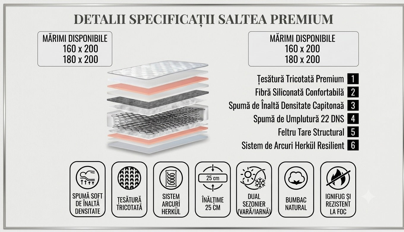 Set Pat tapițat  cu ladă si saltea, Four Seasons 160x200