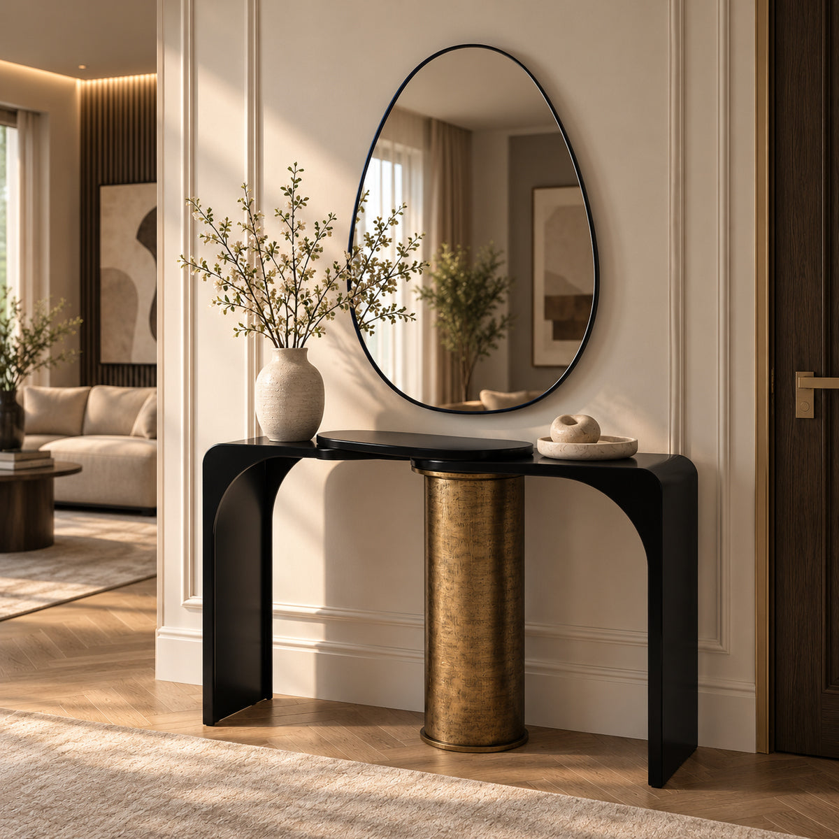 Consola Luxury Oslo cu oglinda – Eleganță Modernă