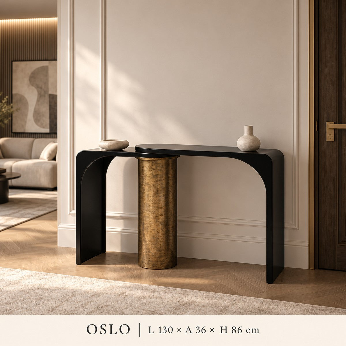 Consola Luxury Oslo cu oglinda – Eleganță Modernă