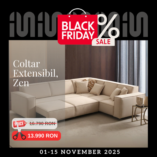 Colțar modern cu recliner, Zen