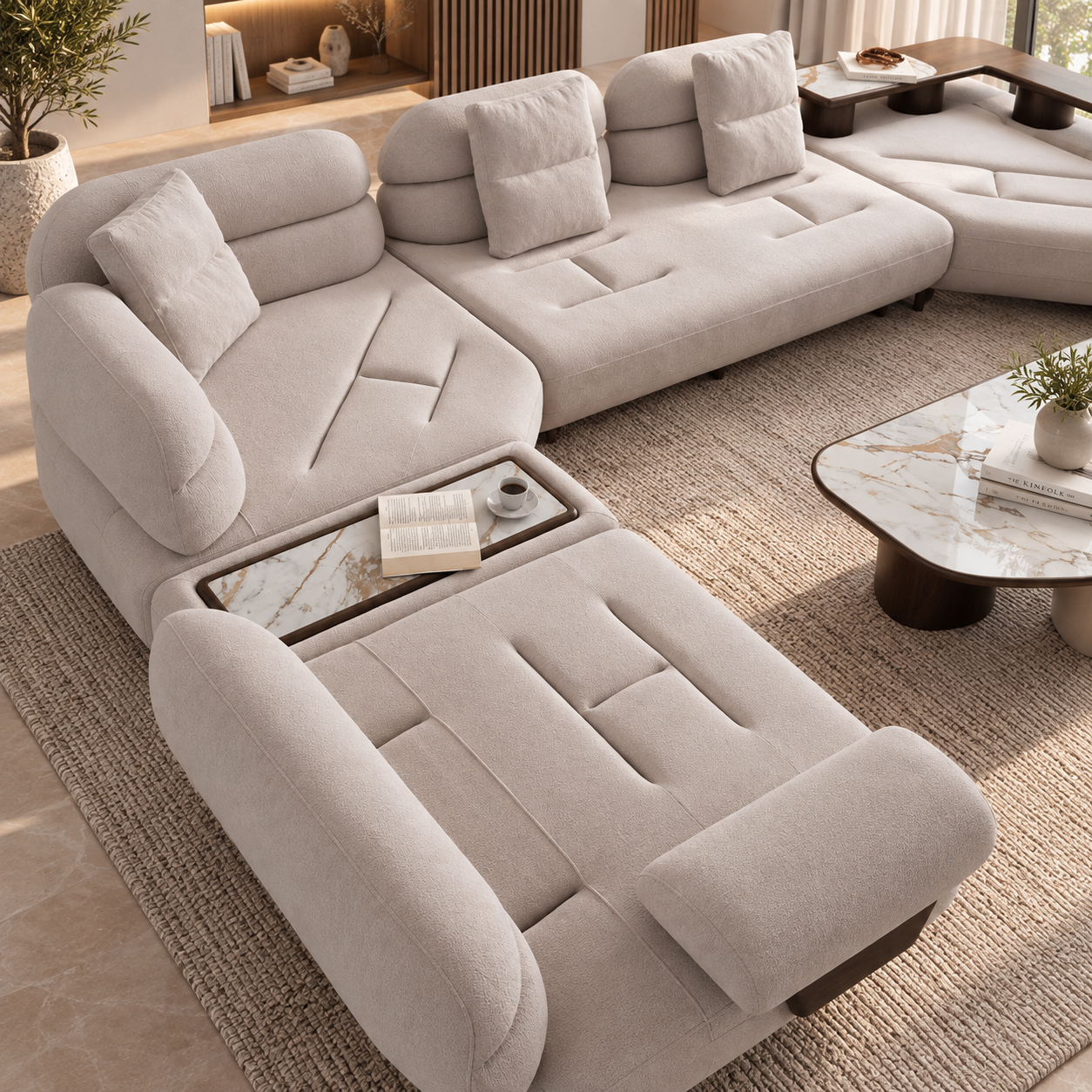 Colțar Modular de Lux, Boffi – Configurabil și Personalizabil