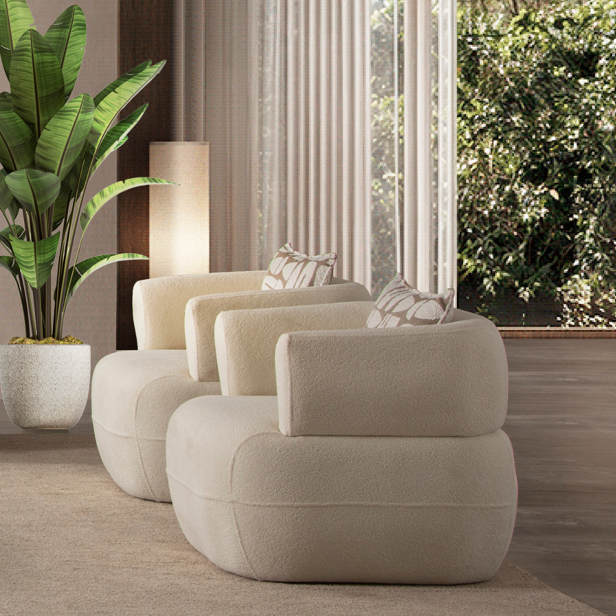 Set Canapea Moderna cu Fotolii, Caretta