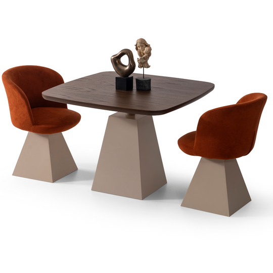 Masa de dining cu blat din lemn, Julia S