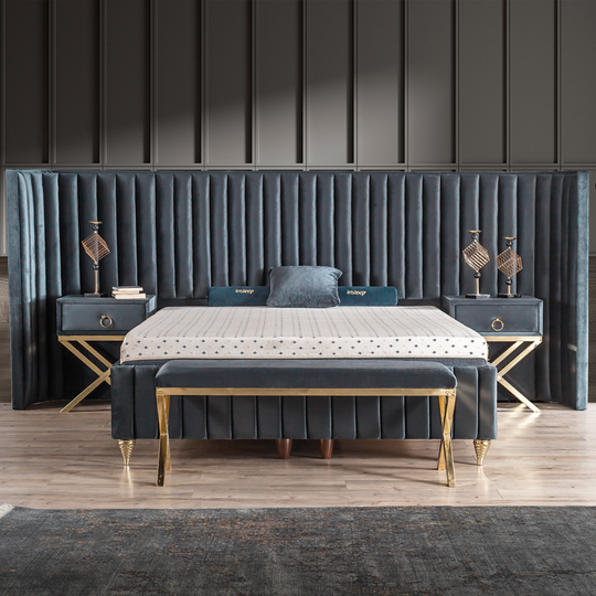 Pat tapițat modern cu ladă, Toronto