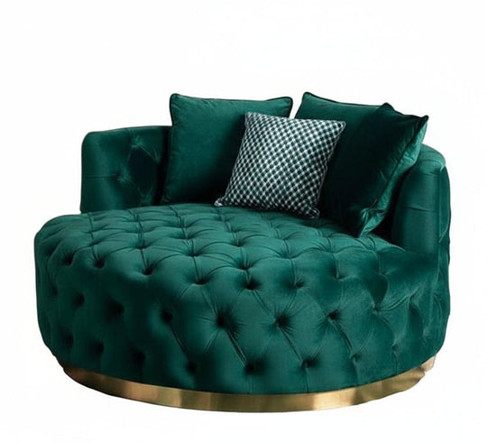 Fotoliu de lux rotund Milano Chester