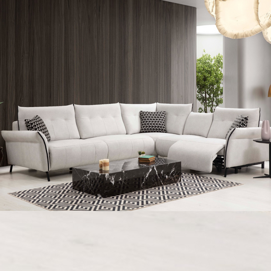 Colțar Modern cu Recliner, Mozart S