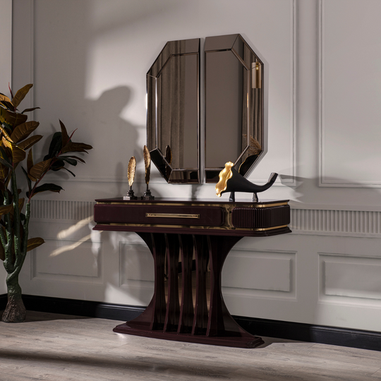 Consola cu oglinda, Bergama