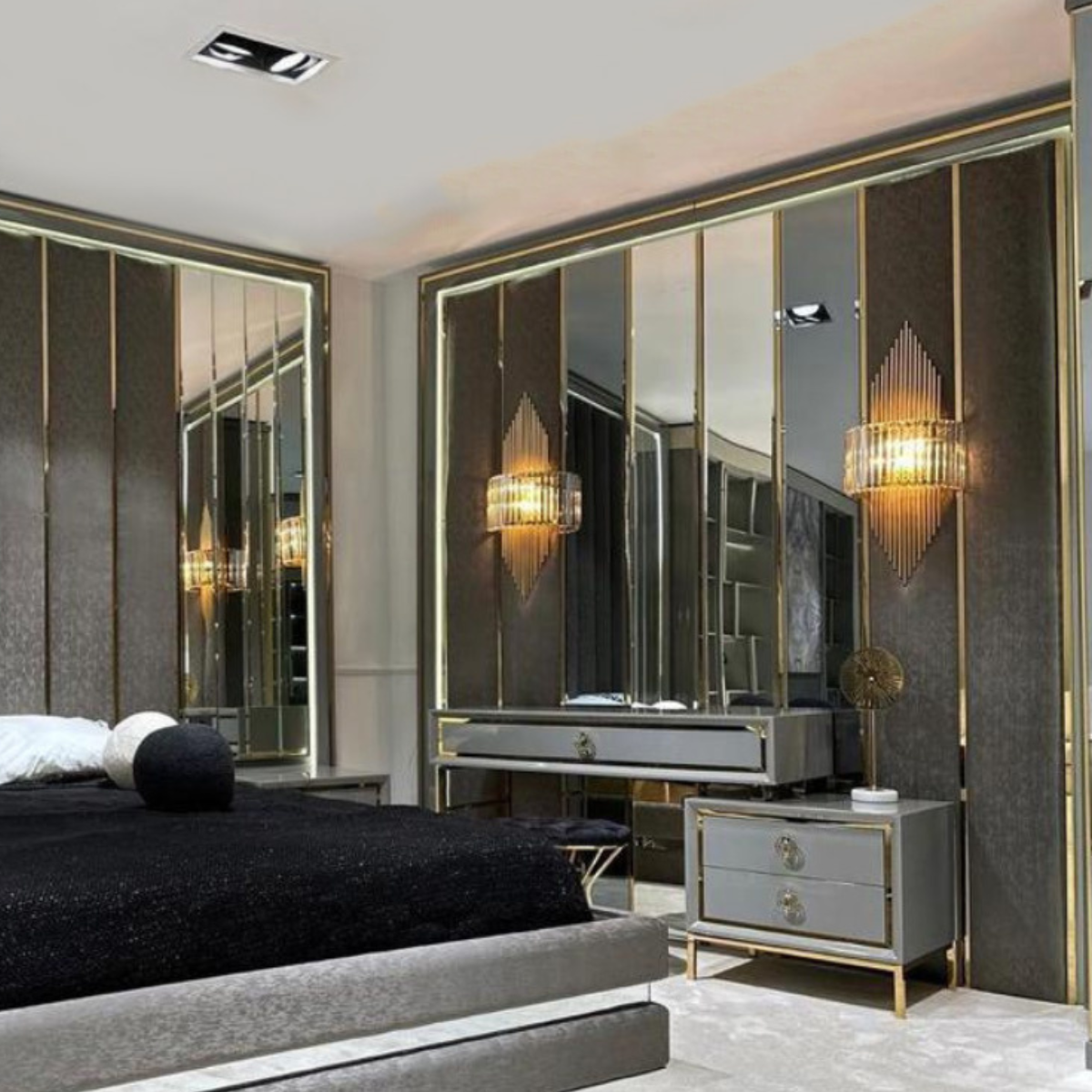 Pat tapițat de lux cu panou înalt , Paris – intermobilifurniture