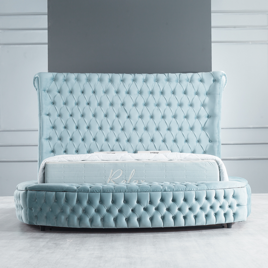 Pat tapițat modern cu ladă, London Chester