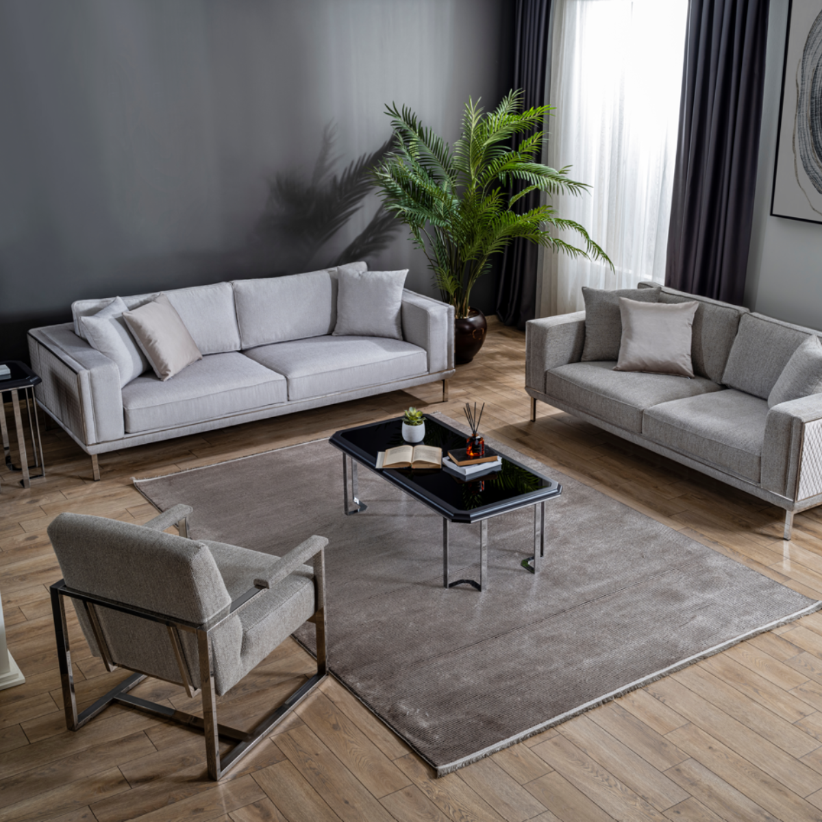Canapea Modernă Cu 3 Locuri De Lux, Balance